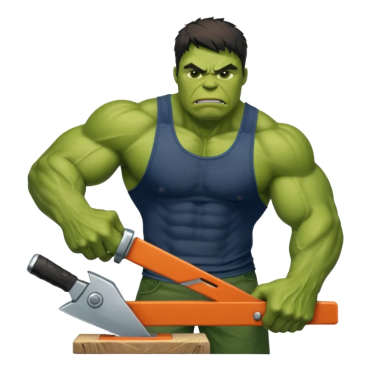 Hulk sawing - at globle gym, we are better than you and we know it. sticker