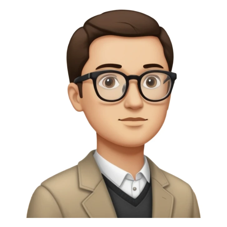 a person looking at art in a museum sticker