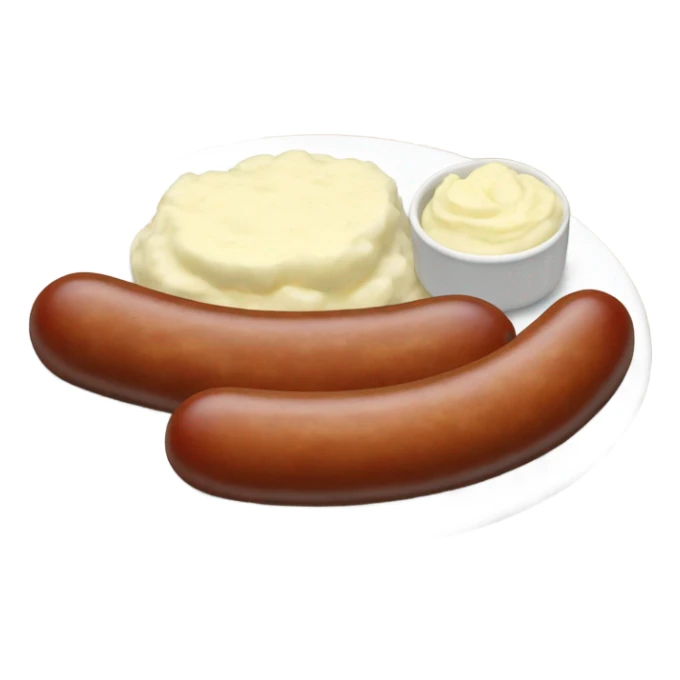 A plate of bangers and mash sticker