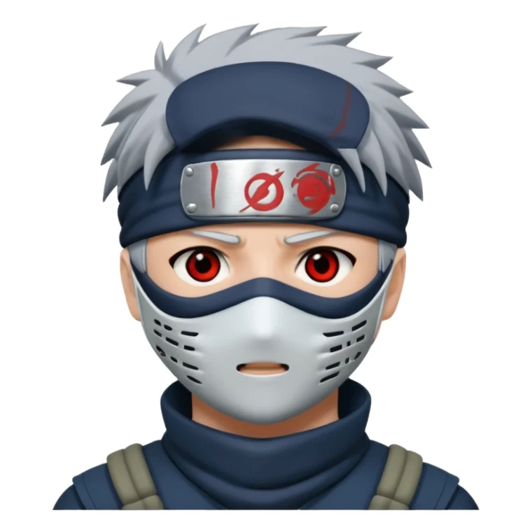 Kakashi hatake in sharingan eyes amsk sticker