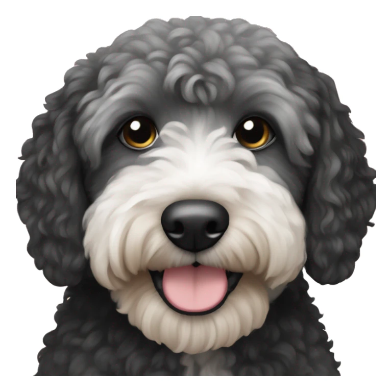 Berbedoodle black  sticker