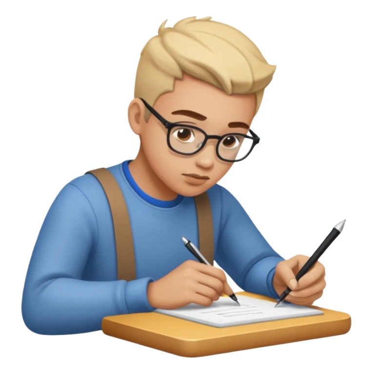 A person crafting content/storyteller  sticker