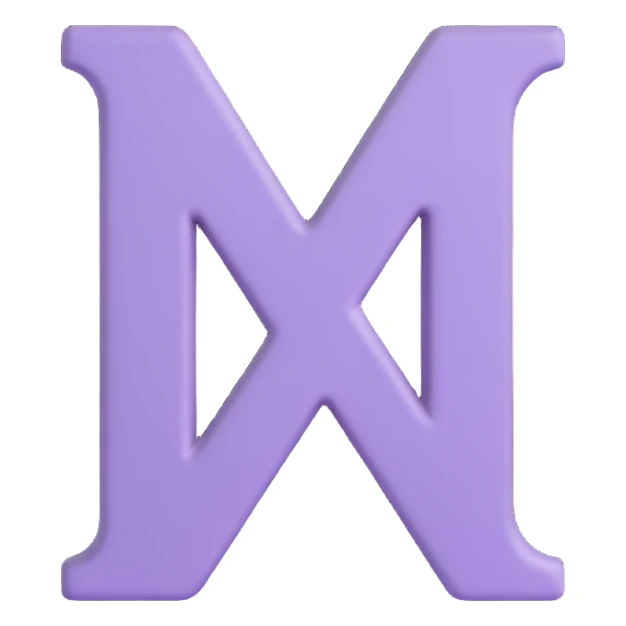 3D style female sign symbol, matte pastel purple, smooth surface sticker