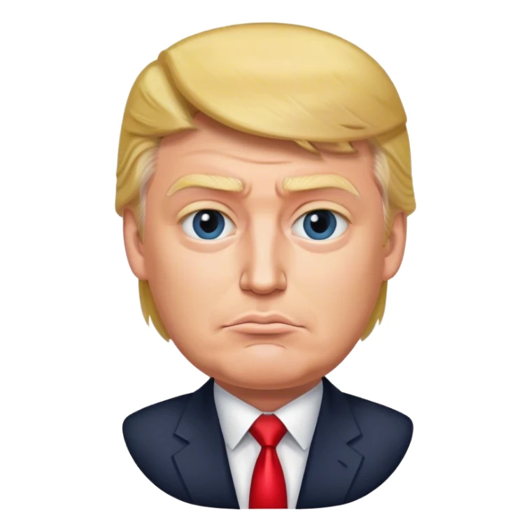 photorealistic Donald trump sticker