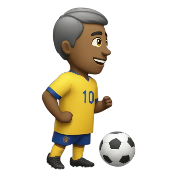 Patada en partido de futbol sticker