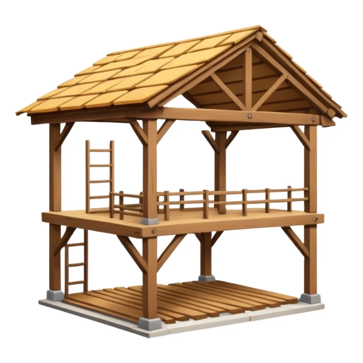 half-built building with exposed beams emoji style sticker