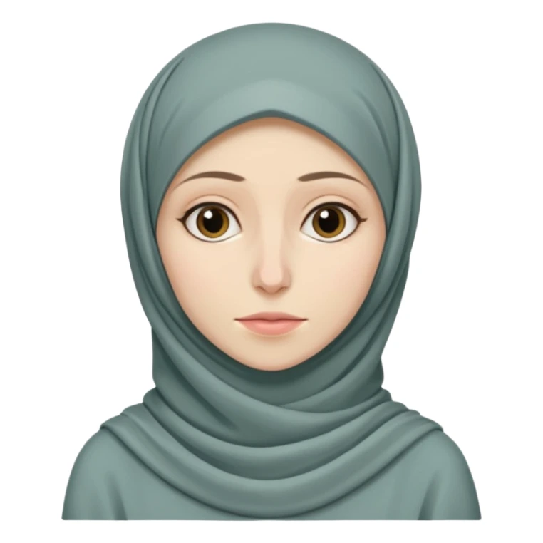 Anorexic hijabi woman sticker