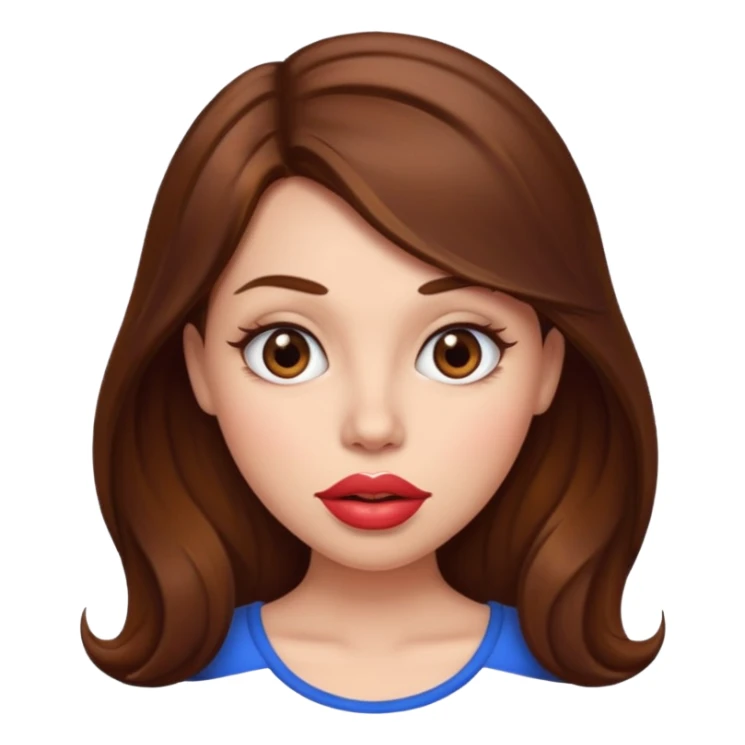 femlae with big lips more big  sticker