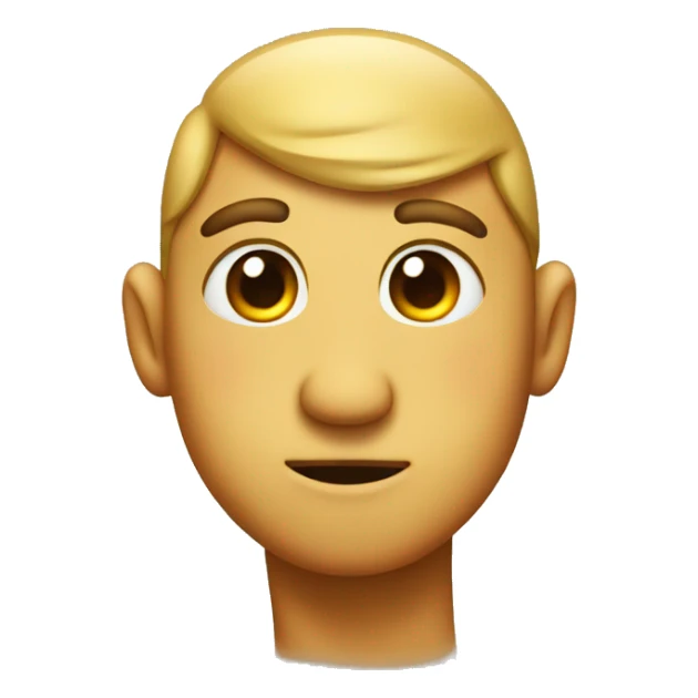 Shy Emoji with Bow on left top of his Head  sticker