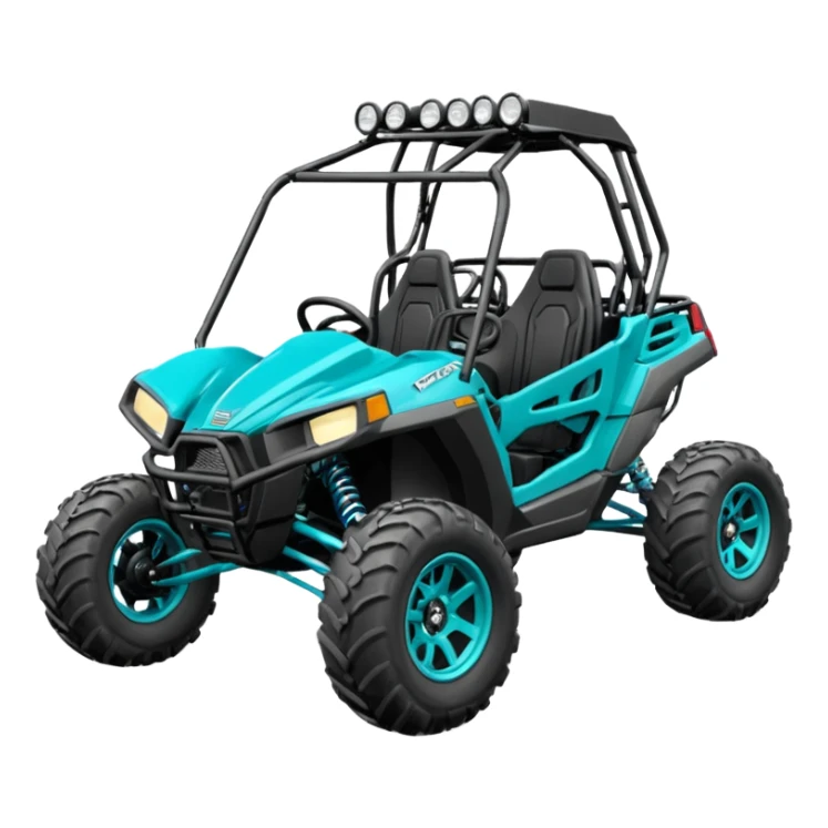 Polaris torqouise buggy atv  sticker