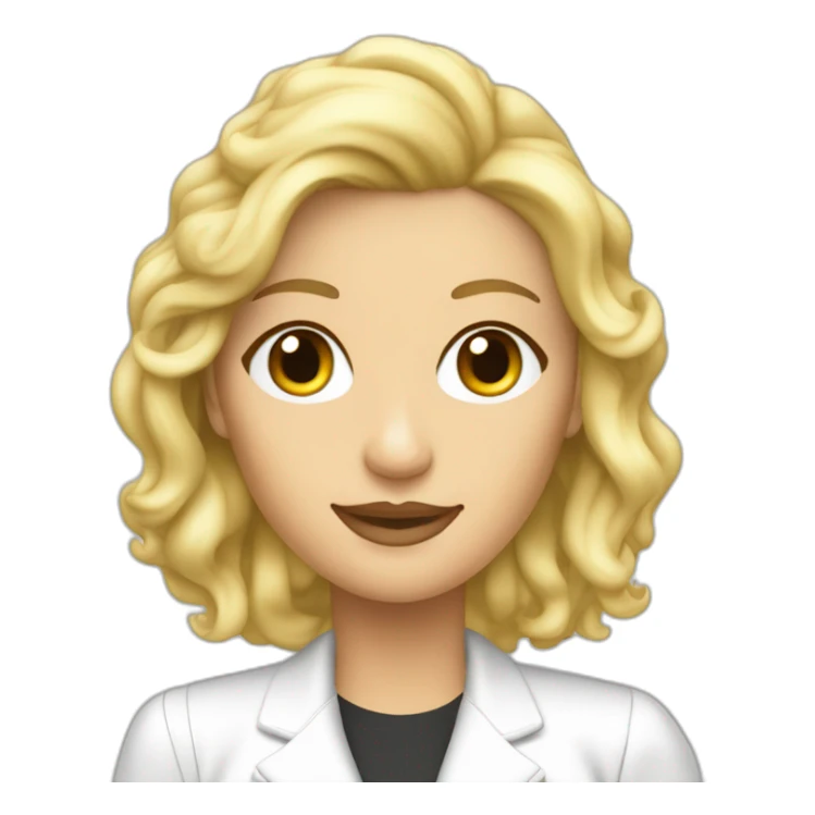 concorde blond woman synthesizer sticker