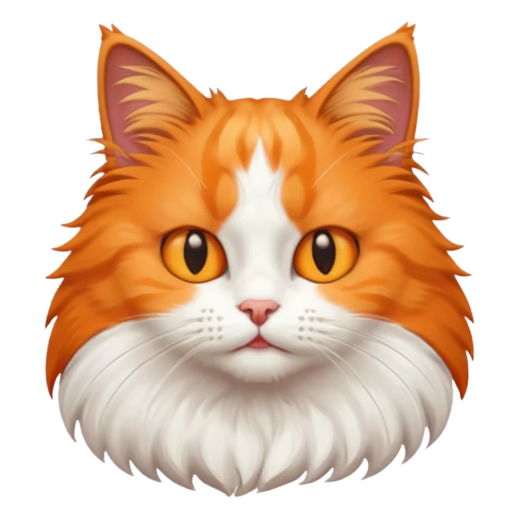 A cat letting out a big meow sticker