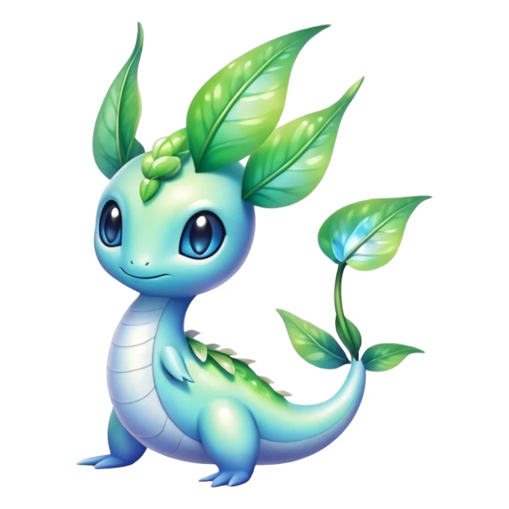 Shiny Exotic Dratini-Celebi-Chikorita-Hybrid-Creature sticker