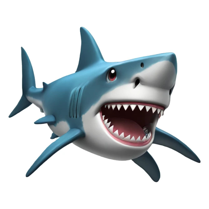 shark celebrating sticker