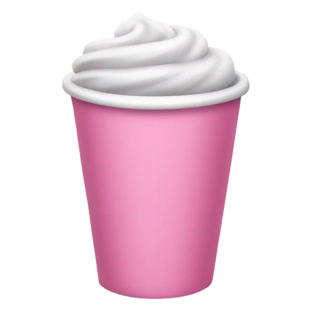 Pink cup sticker