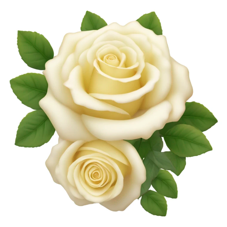 crem colored roses sticker