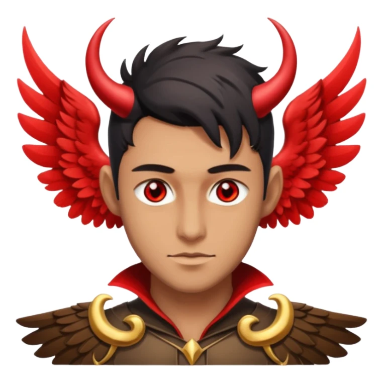 Ange diabolique homme sticker