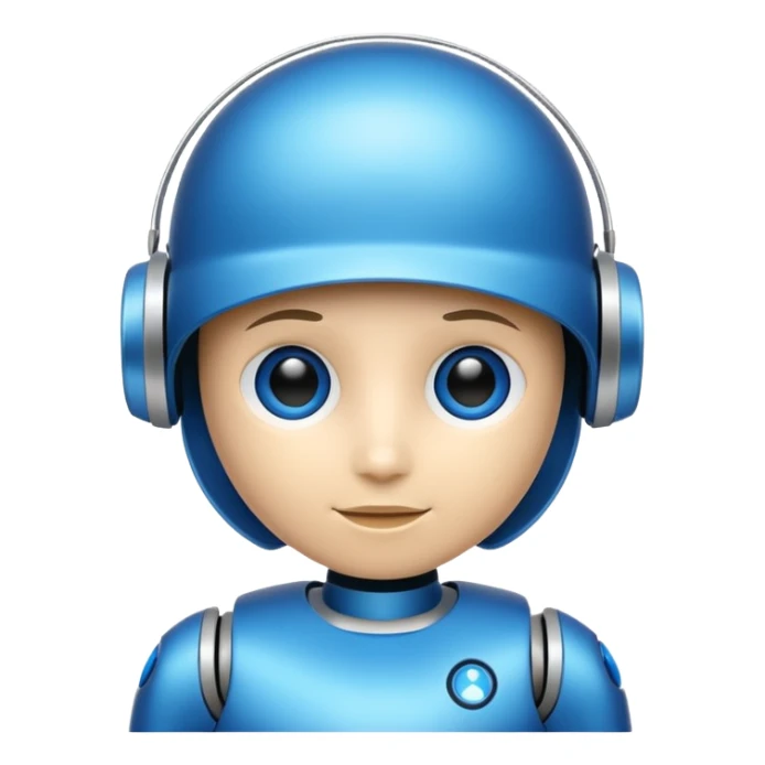 I want an AI chat bot image which represents as chat bot agent. sticker