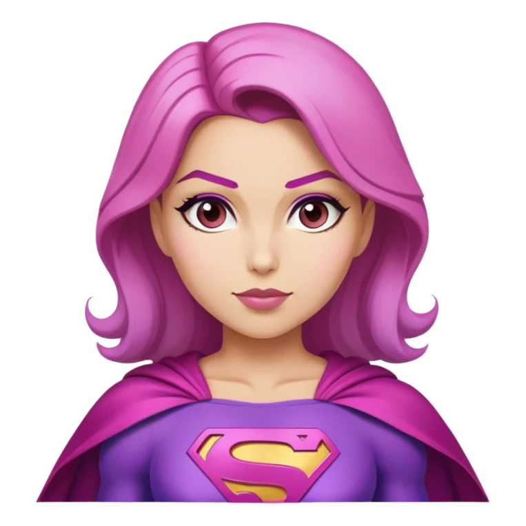 superwoman in pink and violet sticker