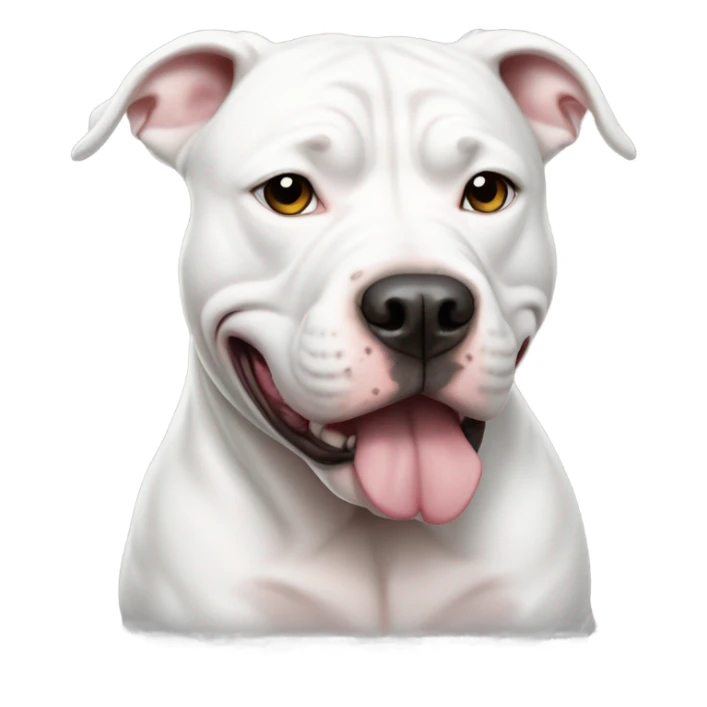 White pitbull named Martin Luther king sticker