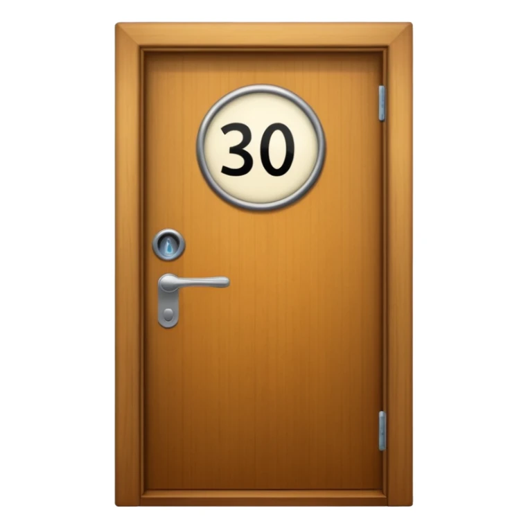 hotel room door number  wood sticker