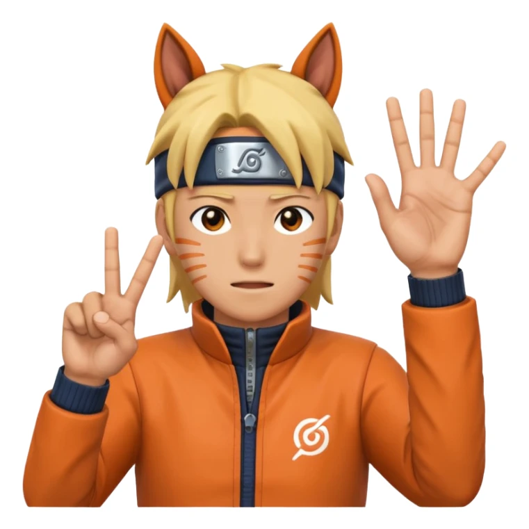 Horse hand sigh in naruto just hands no characters sticker