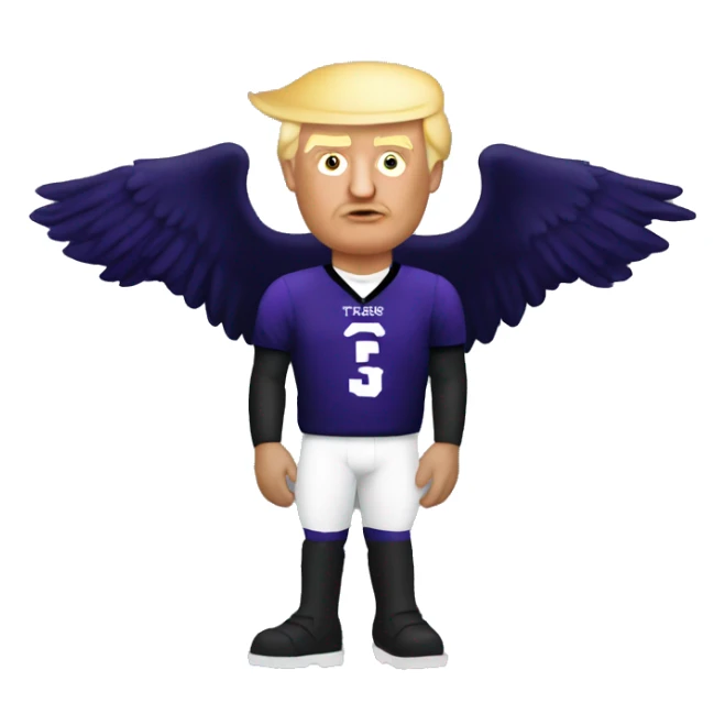 Donald Trump Ravens Fan sticker