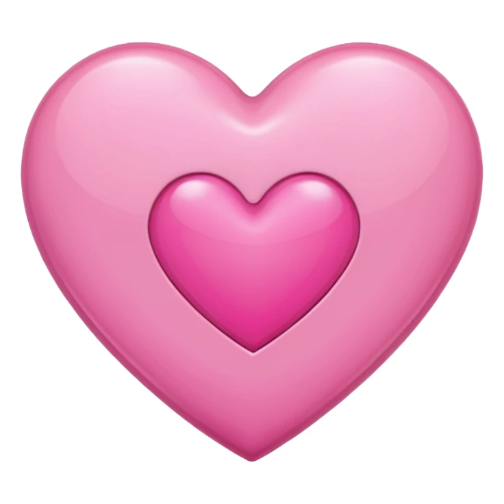 Pink heart with a M in the middle sticker