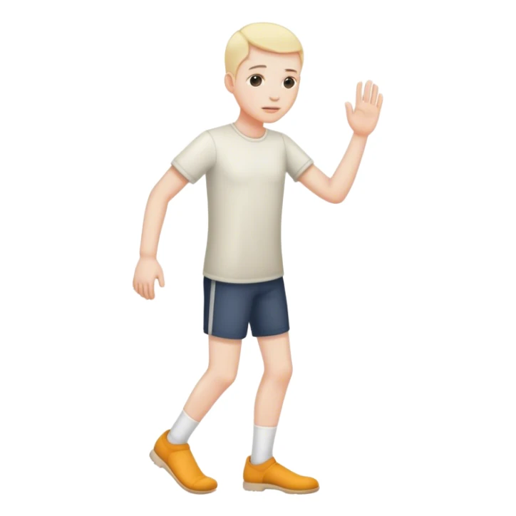 une tête avec des pied  sticker