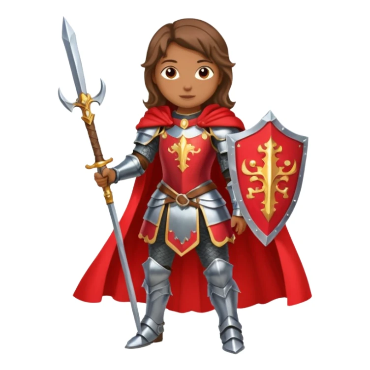 Renaissance princess knight on horse sticker