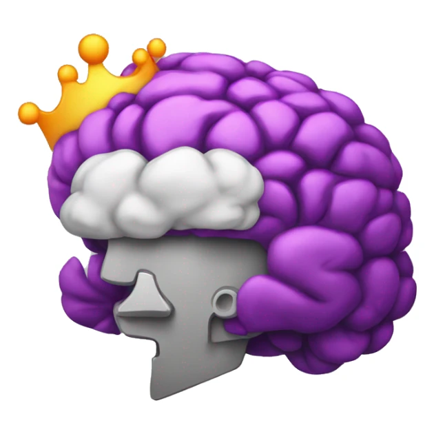 One big brain of futur colorfull punkstyle sticker