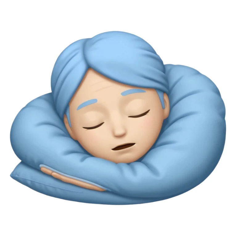 REM Sleep in the style of an iOS emoji sticker