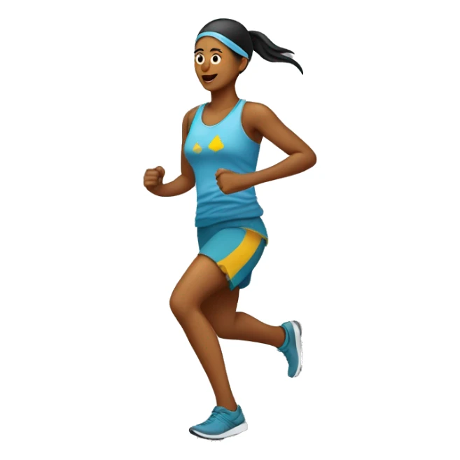 A raramuri runner woman sticker