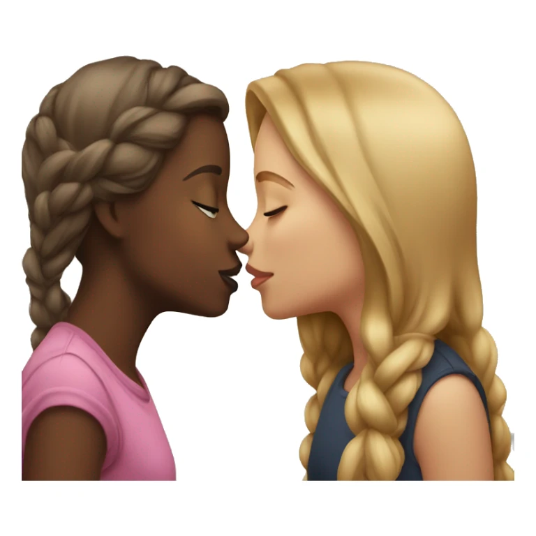 girl and other girl kissing sticker