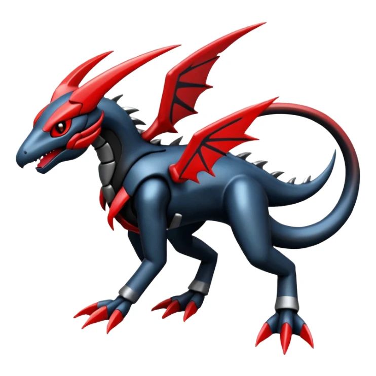 Houndoom-Salandit-Dialga-Genesect-Pokémon-Fakémon-hybrid-creature sticker