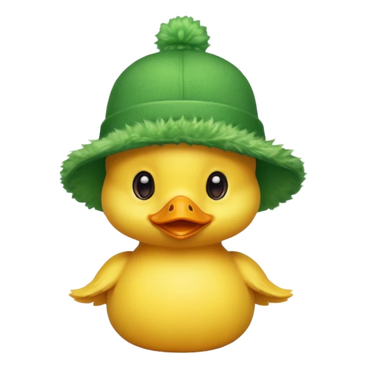 green hats, baby duck sticker