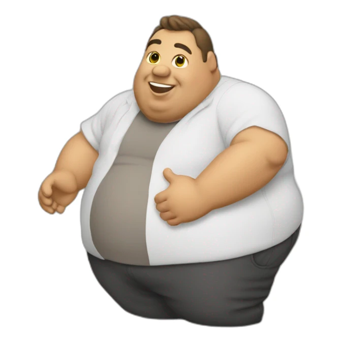 Fat man scoop sticker