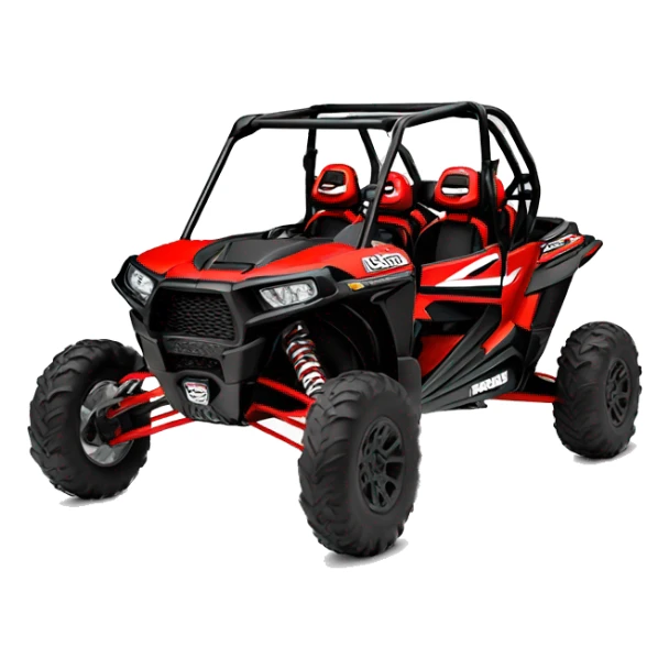 Polaris rzr xp 1000 4 seater in black and red sticker