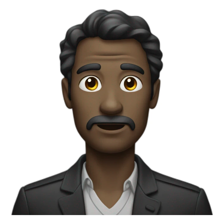 Homme noir qui fume sticker