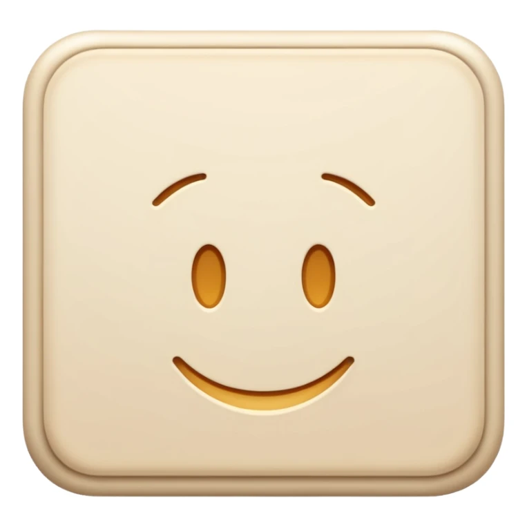 Letter color pale beige creamy sticker