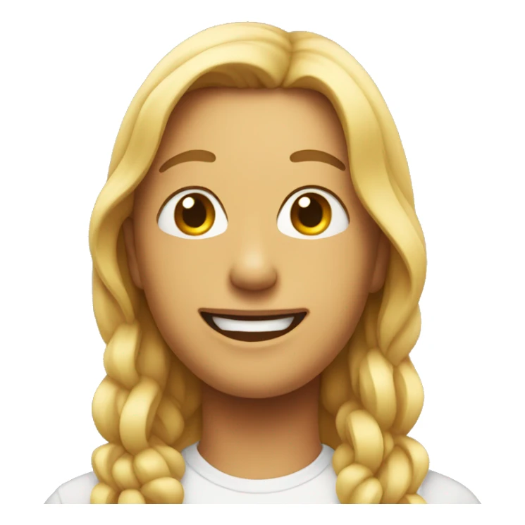 Person with a face of pleasure sticker