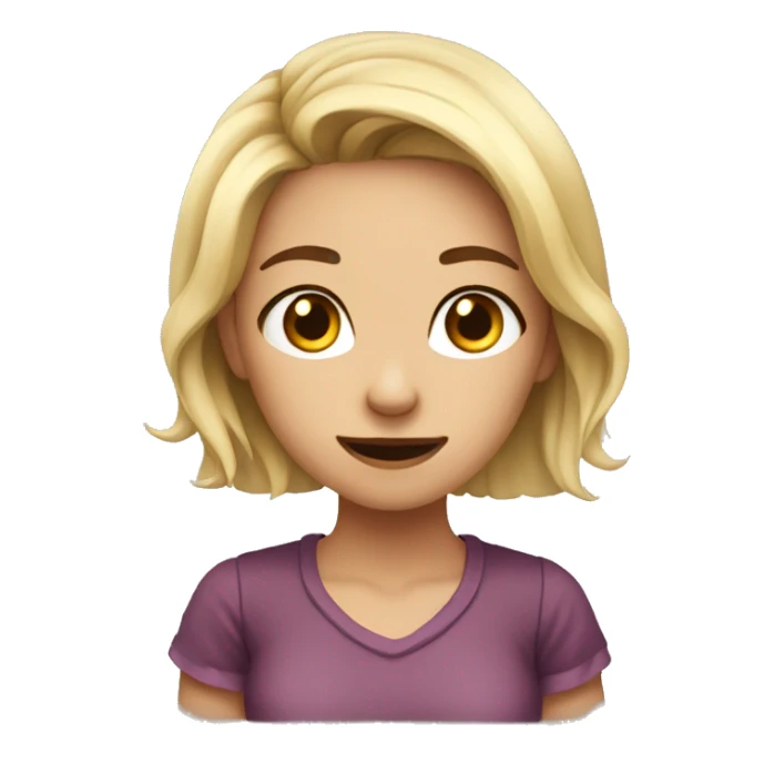 girl i don't know helpless hands up sticker