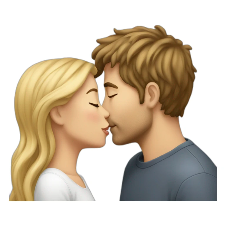 Kiss-white-man-and-white-girl sticker