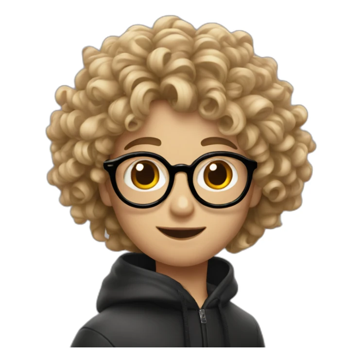 skater with curle hair looks like harry potter sticker