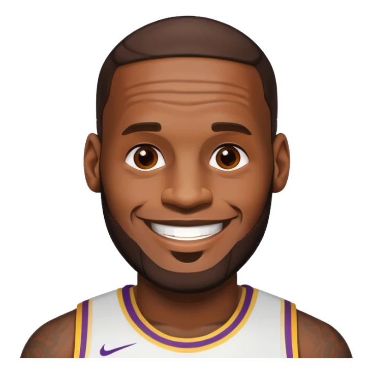 LeBron James smiling sticker