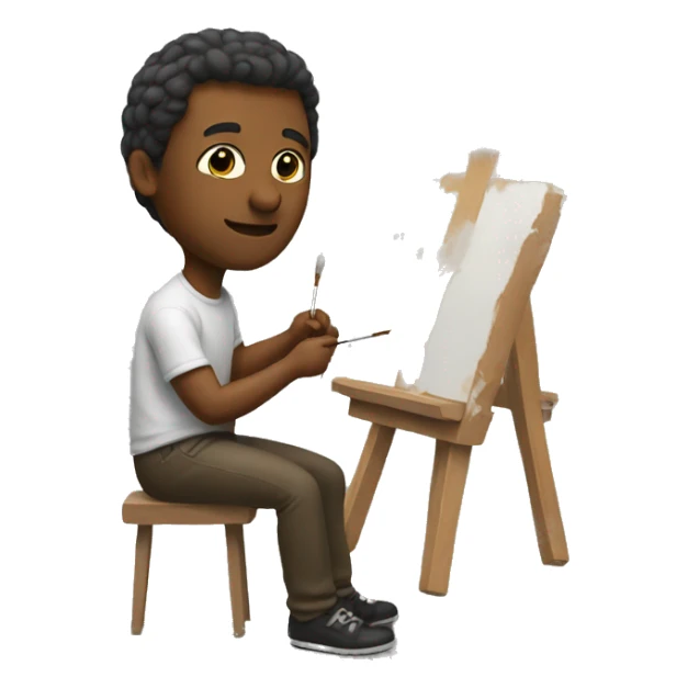 Artist painting  sticker