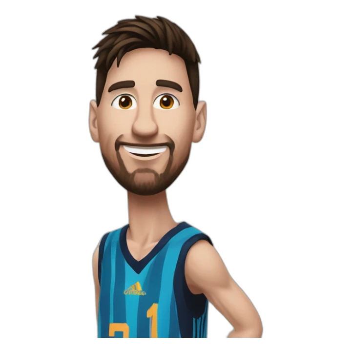 Lionel Messi plays basketball Lionel Messi plays basketball  sticker