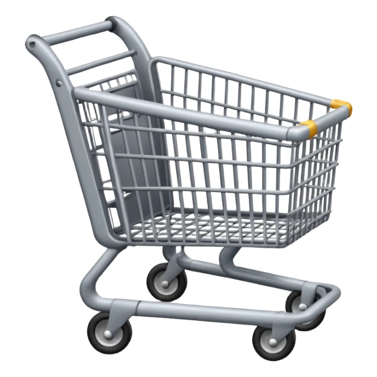 a grey shopping cart must be all grey no other colour  sticker