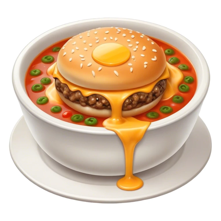 Burger soup  sticker
