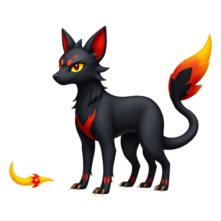 Salandit-Umbreon-Litten-Houndoom-Hybrid (Full body) sticker